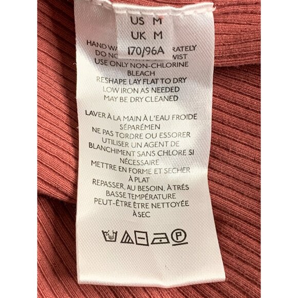 Free People Cuffing Season Red Crochet Sleeve Top Bell Sleeves Size M 7369 EUC - Picture 6 of 10